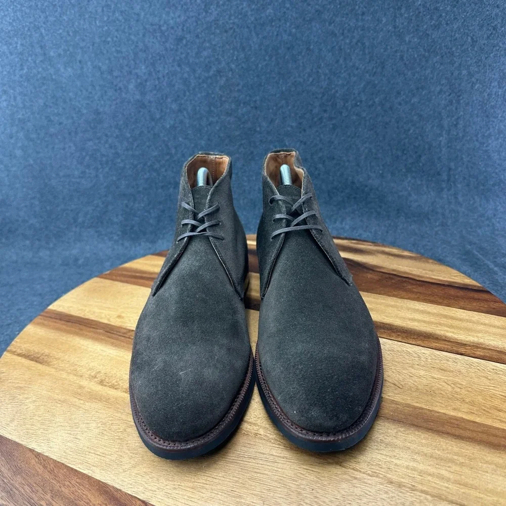 Sons of Henry Ambly Chukka Dark Olive Suede Goodyear Welted Spain Mens Sz 7 $460